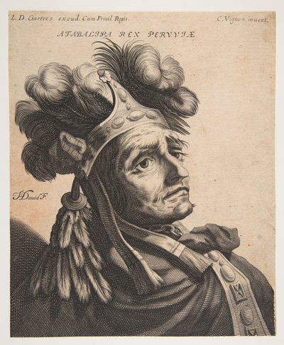 Atabalipa, król Peru, ca. 1634-37. autorstwa Jerôme David