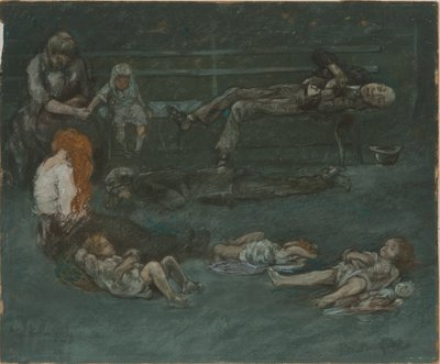 Ławka w parku nocą autorstwa Jerome Myers