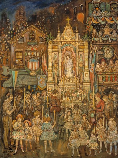 Sanktuarium uliczne, 1931. autorstwa Jerome Myers