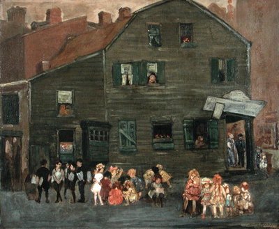Stary Dom, ok. 1910 (olej na płótnie) autorstwa Jerome Myers