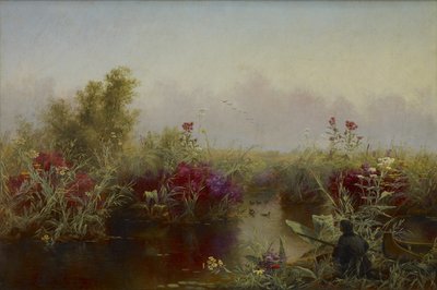 Polowanie na kaczki, 1867 autorstwa Jerome Thompson