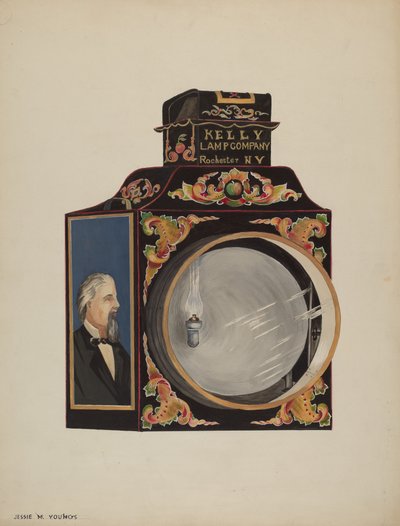 Reflektor lokomotywy autorstwa Jessie M. Youngs
