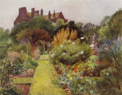 Physicke Garden, Chelsea, Widok na ogród (kolor lito) autorstwa Jessie MacGregor