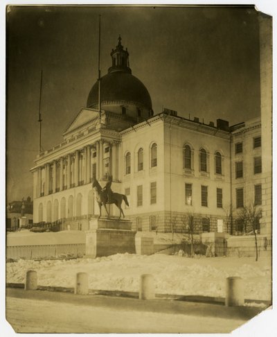 Capitol, Boston, Mass, Boston, USA, ok. 1902-10 (zdjęcie żelatynowe) autorstwa Jessie Tarbox Beals