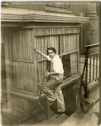 Charlotte Powell, malarka wiejska, ok. 1905-16 (zdjęcie żelatynowe) autorstwa Jessie Tarbox Beals