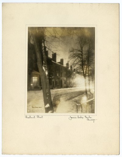 Chestnut Street, Boston, USA, ok.1902-10 (zdjęcie żelatynowo-srebrowe) autorstwa Jessie Tarbox Beals