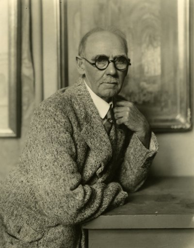 Colin Campbell Cooper artysta, ok. 1905-31 (zdjęcie żelatynowo-srebrowe) autorstwa Jessie Tarbox Beals