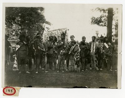 Columbia Lawn Fete, Indianie Irokezów autorstwa Jessie Tarbox Beals