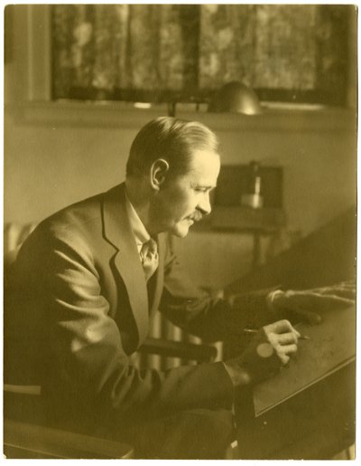 Fontaine Fox, rysownik, ok. 1911-40 (zdjęcie żelatynowe srebrne) autorstwa Jessie Tarbox Beals