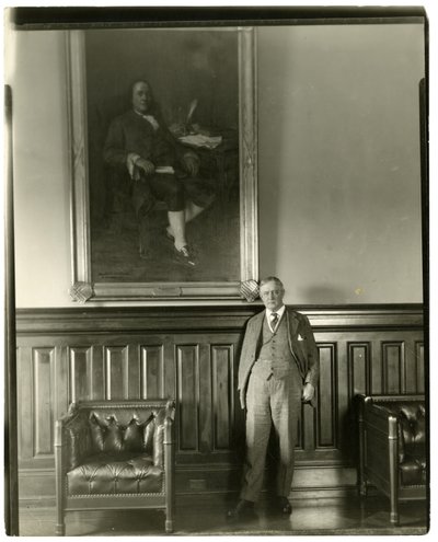 Były naczelny poczmistrz, Harry S New, ok. 1905-37 autorstwa Jessie Tarbox Beals