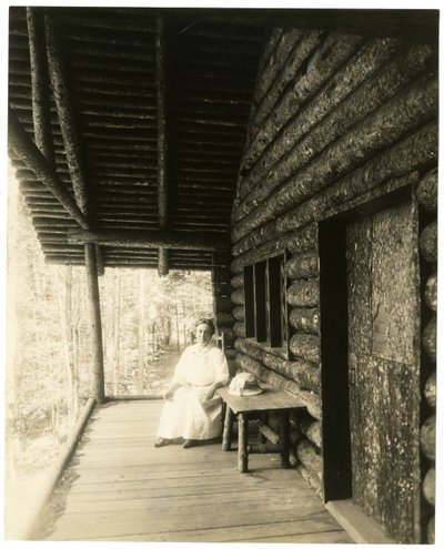 Pani Edward McDowell Marian Griswold (Nevins) MacDowell, Peterboro NH, kolonia McDowell MacDowell autorstwa Jessie Tarbox Beals
