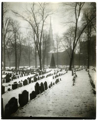 Old Granary Burying Ground Boston, USA, ok.1902-10 (zdjęcie żelatynowo-srebrowe) autorstwa Jessie Tarbox Beals