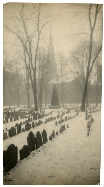 Old Granary Burying Ground Boston, USA, ok.1902-10 (zdjęcie żelatynowo-srebrowe) autorstwa Jessie Tarbox Beals