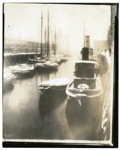 Old T Wharf, Boston, ok. 1902-10 (fotografia żelatynowa srebrna) autorstwa Jessie Tarbox Beals
