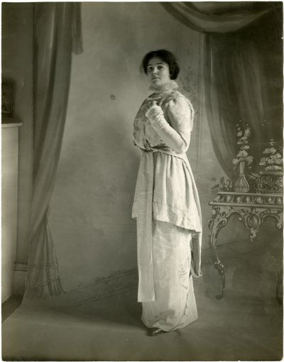 Orchidea moire, Maurice, ok. 1905-18 (fotografia żelatynowa srebrna) autorstwa Jessie Tarbox Beals