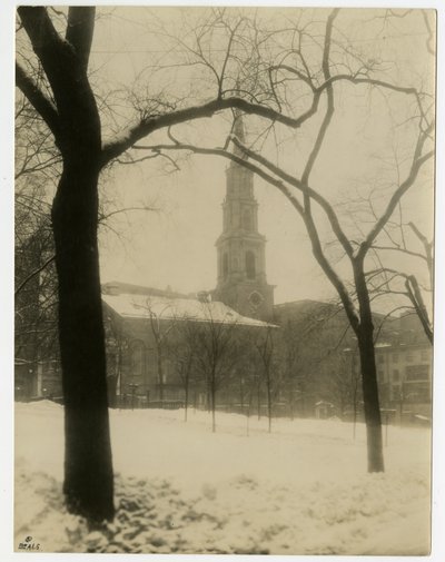Park Street Church, Boston, USA, ok.1902-10 (zdjęcie żelatynowo-srebrowe) autorstwa Jessie Tarbox Beals