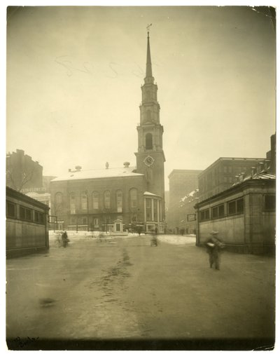 Park Street Church, USA, ok.1902-10 (zdjęcie żelatynowo-srebrowe) autorstwa Jessie Tarbox Beals