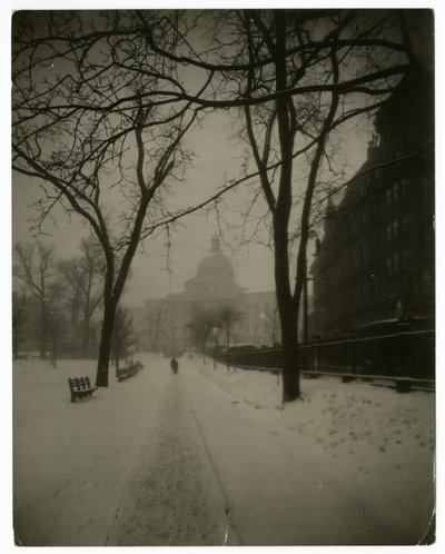 State House in Storm, Boston, USA, ok.1902-10 (zdjęcie żelatynowo-srebrowe) autorstwa Jessie Tarbox Beals