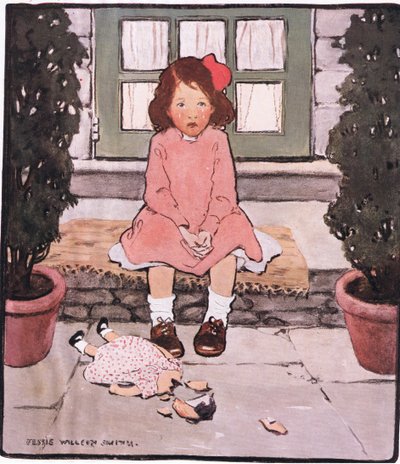 Złamana głowa i serce (kolor lito) autorstwa Jessie Willcox Smith