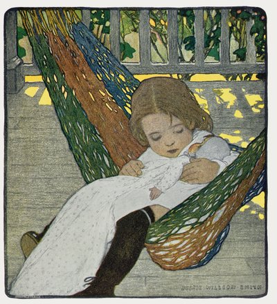 Kołysająca się lalka do spania autorstwa Jessie Willcox Smith