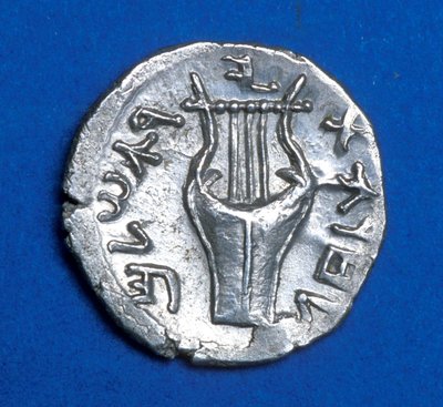 Moneta z buntu Bar Kochba, 134-135 (metalowa) autorstwa Jewish School