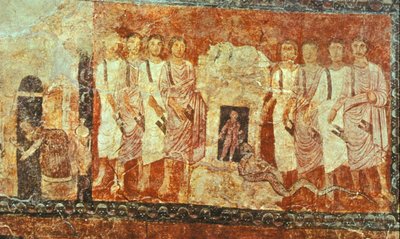 Prorocy Baala na Górze Karmel (tempera na gipsie) autorstwa Jewish School