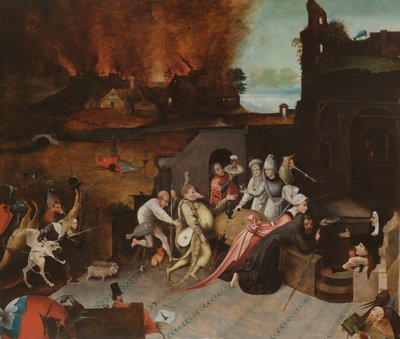Kuszenie św. Antoniego autorstwa Jheronimus Bosch (copy after)