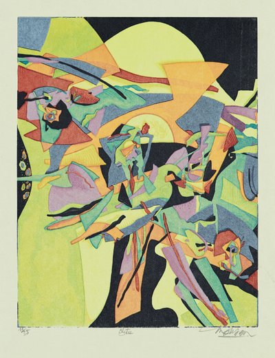 Clytie, 2013 (drzeworyt) autorstwa Jim Monson