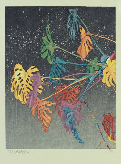 Dyptyk A, 2011 (drzeworyt) autorstwa Jim Monson