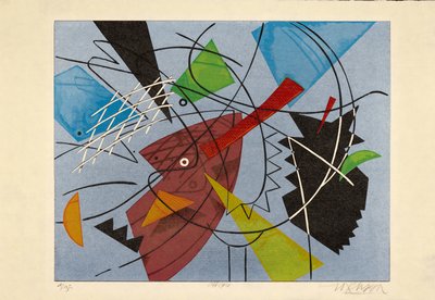 Off Grid, 2015 (drzeworyt) autorstwa Jim Monson