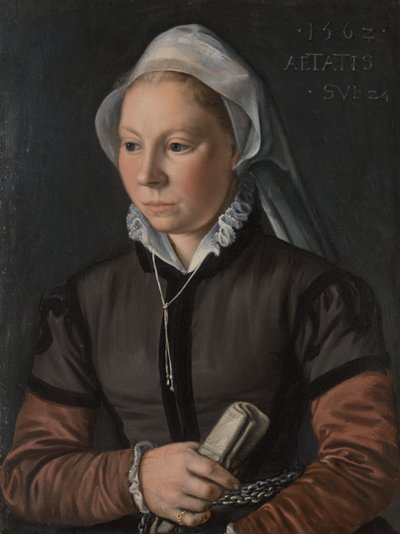 Portret młodej kobiety, 1562. autorstwa Joachim Beuckelaer