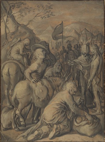 Podstęp Gibeonitów autorstwa Joachim Beuckelaer