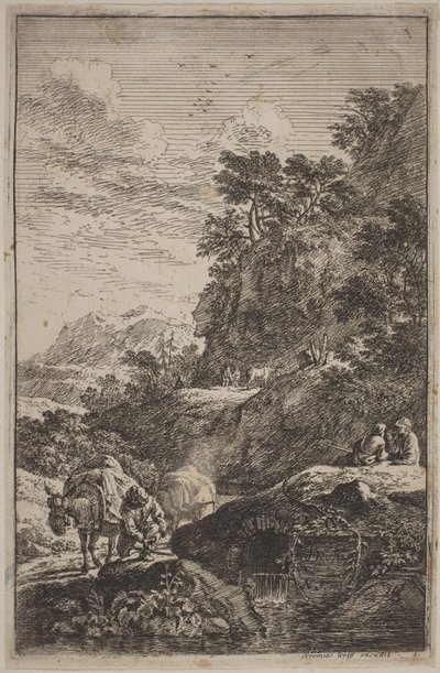 Krajobrazy w stylu Salvator Rosa autorstwa Joachim Franz Beich