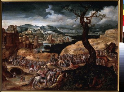 „Męka Chrystusa” (Męka Chrystusa) Wejście na Kalwarię. Obraz Joachima Patiniera (lub Patiner lub Patinir) (około 1480-1524) XVI-wieczne Muzeum Puszkina, Moskwa autorstwa Joachim Patinir
