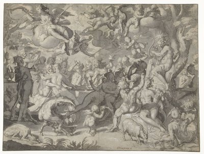 Ślub Peleusa i Tetydy autorstwa Joachim Wtewael or Utewael