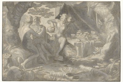 Lot i jego córki autorstwa Joachim Wtewael or Utewael