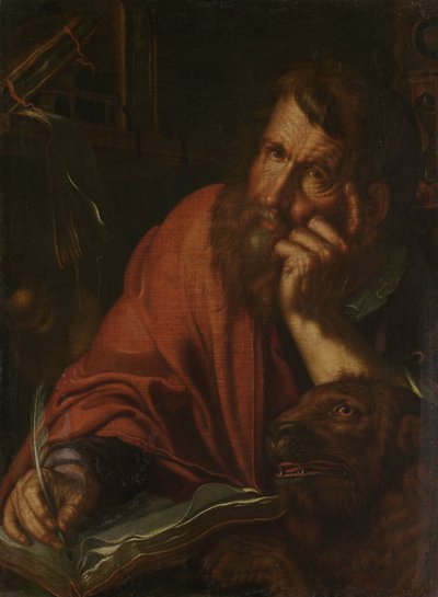 Ewangelista Św. Marek autorstwa Joachim Wtewael or Utewael