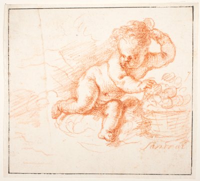 Putti zbiera owoce autorstwa Joachim von Sandrart