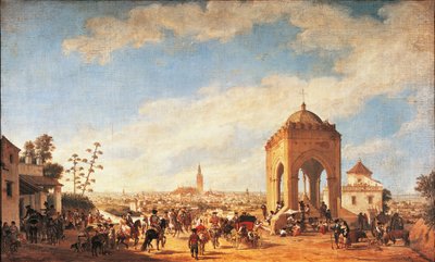 La Cruz del Campo, Sewilla autorstwa Joachin Dominguez Becquer