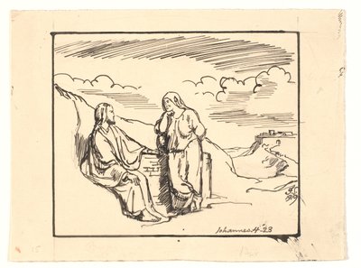 Chrystus i Samarytanka autorstwa Joakim Frederik Skovgaard
