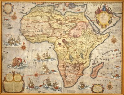 Mapa Afryki w 1686 roku autorstwa Joana Blaeu autorstwa Joan Blaeu