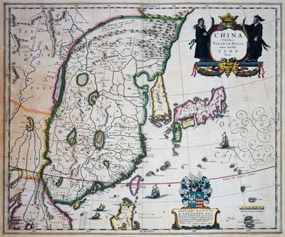 Mapa Chin, Joan Blaeu (1596-1673) autorstwa Joan Blaeu
