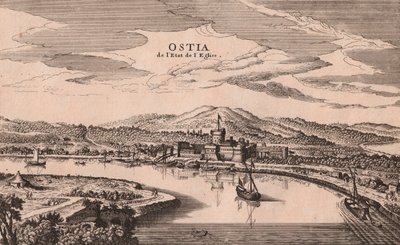 د اوستیا ښار او بندر لید لید، لازیو، ایټالیا، د مسو نقاشي، ca 278x173 cmpoli autorstwa Joan Blaeu