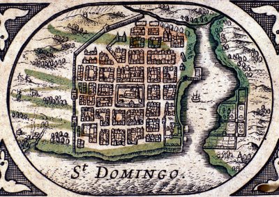 Santo Domingo - w Atlasie autorstwa WJ Blaeu autorstwa Joan Blaeu