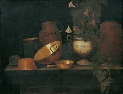 Martwa natura z miedzianymi naczyniami autorstwa Joannes de Cordua