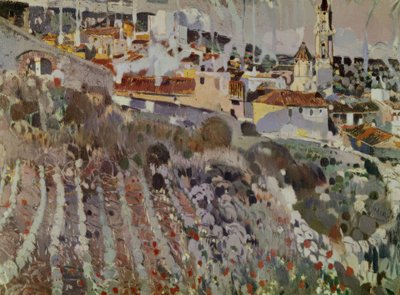 Terrassendorf autorstwa Joaquim Mir i Trinxet