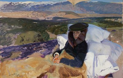 Rekonwalescent Maria w El Pardo, 1906. autorstwa Joaquin Sorolla y Bastida