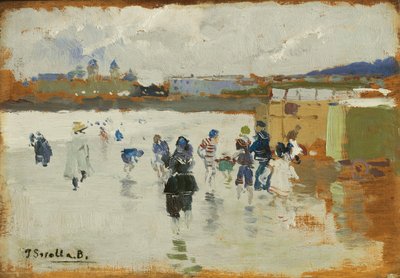 Plaża La Concha, San Sebastián, 1906 autorstwa Joaquín Sorolla