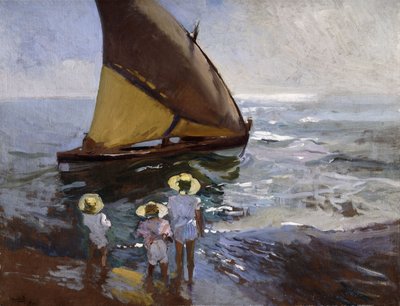 Na plaży, Walencja; Na plaży, Walencja, 1907 autorstwa Joaquín Sorolla
