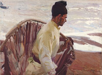 rybak krewetek, Walencja; Rybak krewetek, Walencja, 1908 autorstwa Joaquín Sorolla
